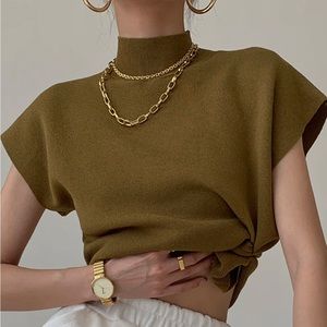 COMMENSE Leisurely Solid Pullover Sweater Vest sz M NWT